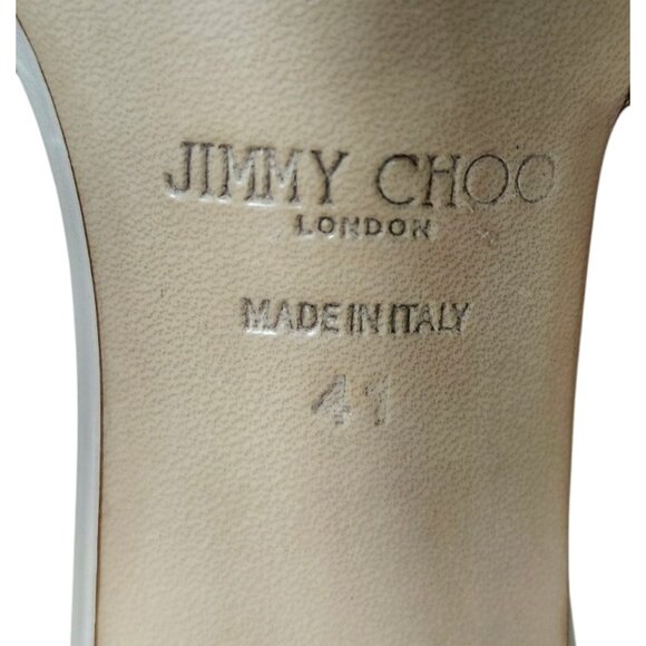 Jimmy Choo Naria Crystal Mesh Slide Sandal size EU 41/US 10.5 - Picture 15 of 16